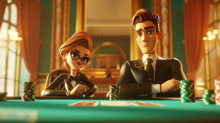 Live casino table with multiple camera angles